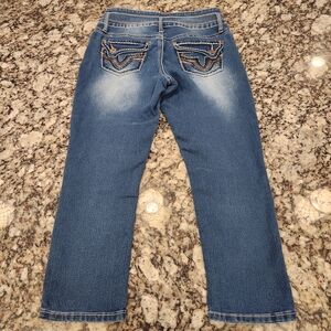 Hydraulic Womens Jeans Size 8 Blue Capri Curvy "Nolita"